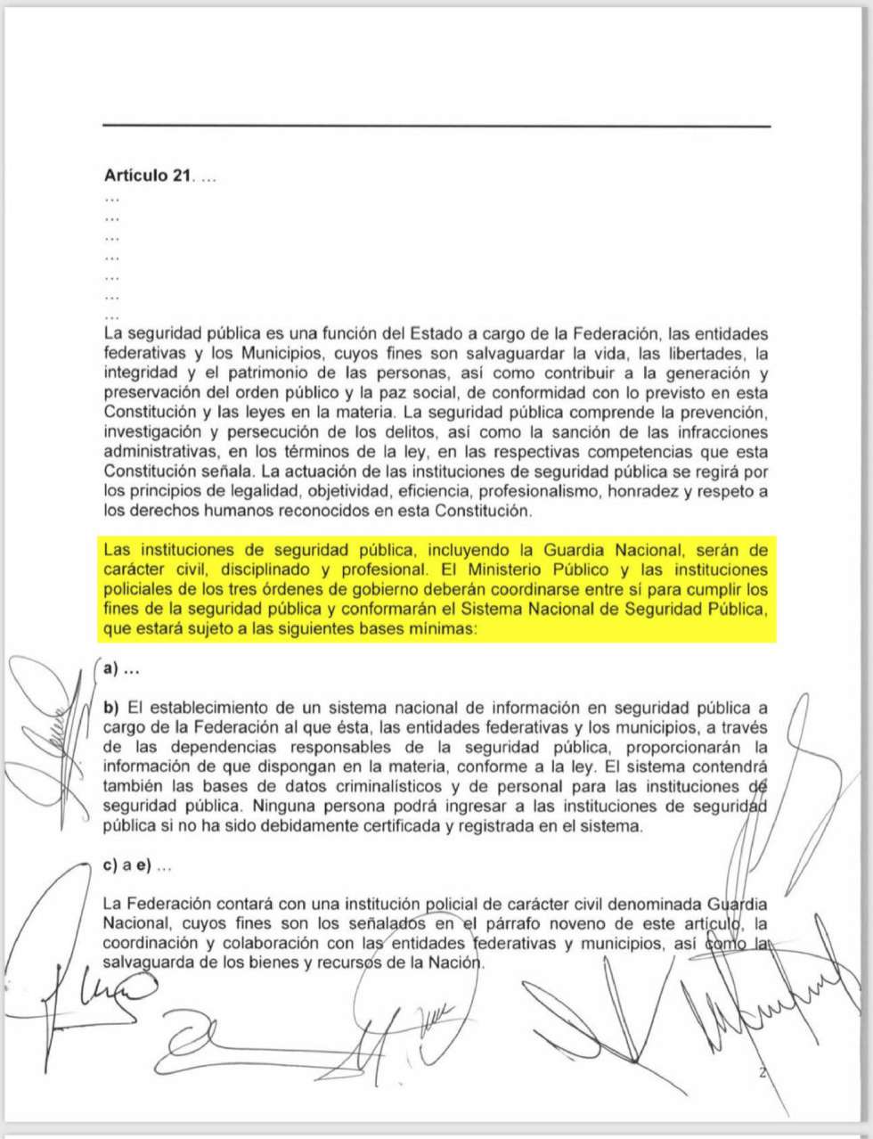 La Constitución establece lo contrario: 